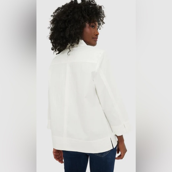 NEW TUCKERNUCK White Margot Stand Collar Blouse - Picture 5 of 13